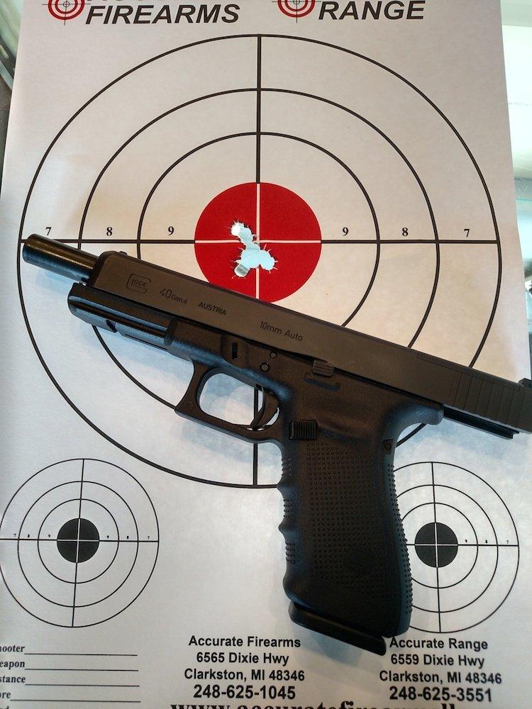 This handgun shoots pretty tight groups. (Adam Millard photo)