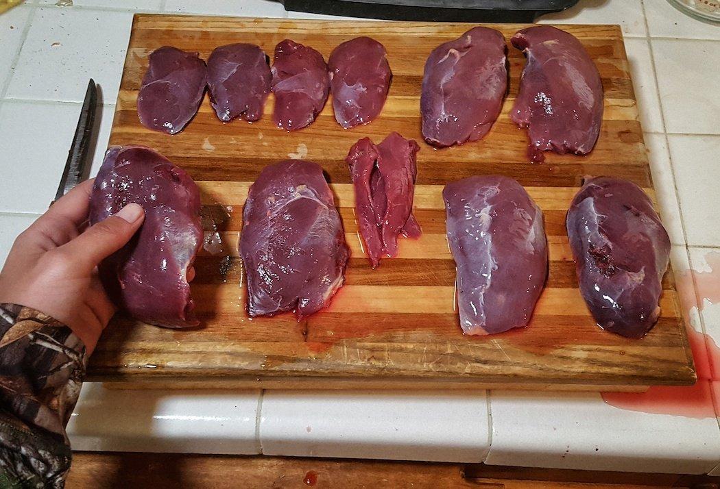 Waterfowl hunting and duck meat