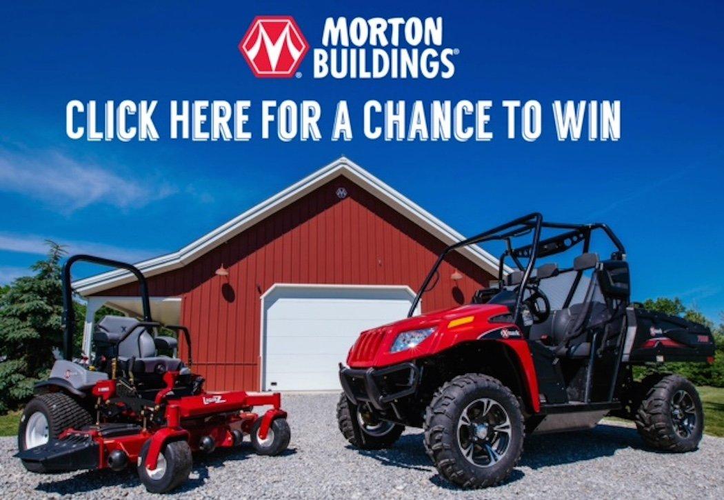 Morton Buildings® is bringing back their annual Giving Away the Farm sweepstakes. They are partnering with Exmark in the giveaway.