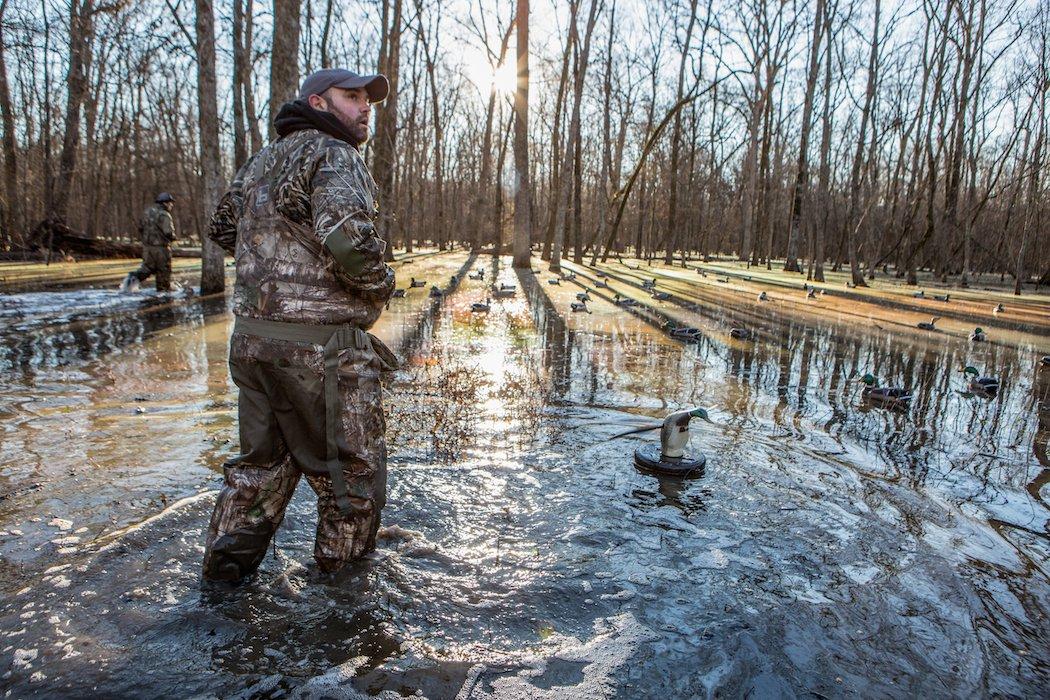 Mid-morning is a good time to hunt swamp ducks. Stay after them. (Photo by Tom Rassuchine)