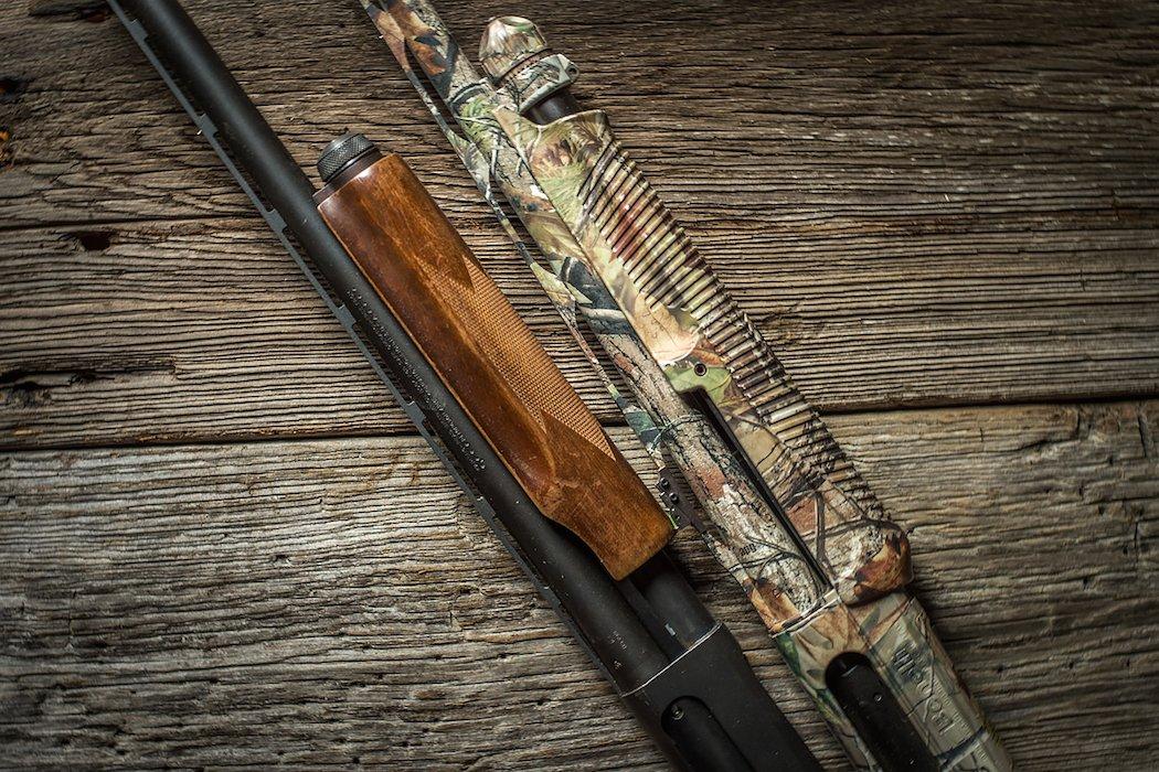 Pictured here is the Remington 870 and Benelli SuperNova. (Bill Konway photo)
