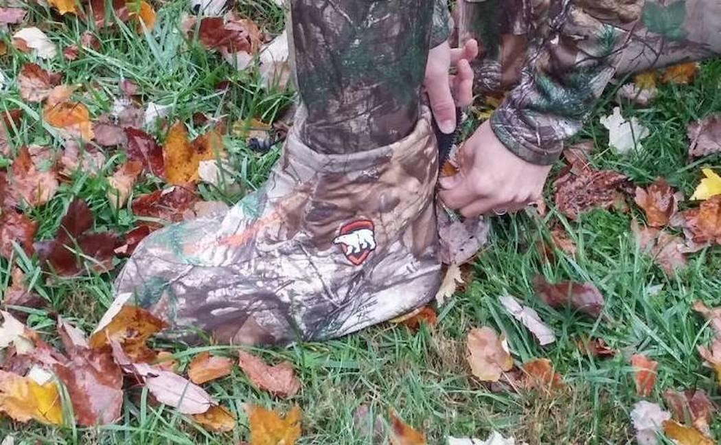Realtree.com Associate Editor Josh Honeycutt tested out the Arctic Shield Boot Insulators...and loved them. (Chantal Honeycutt photo) 