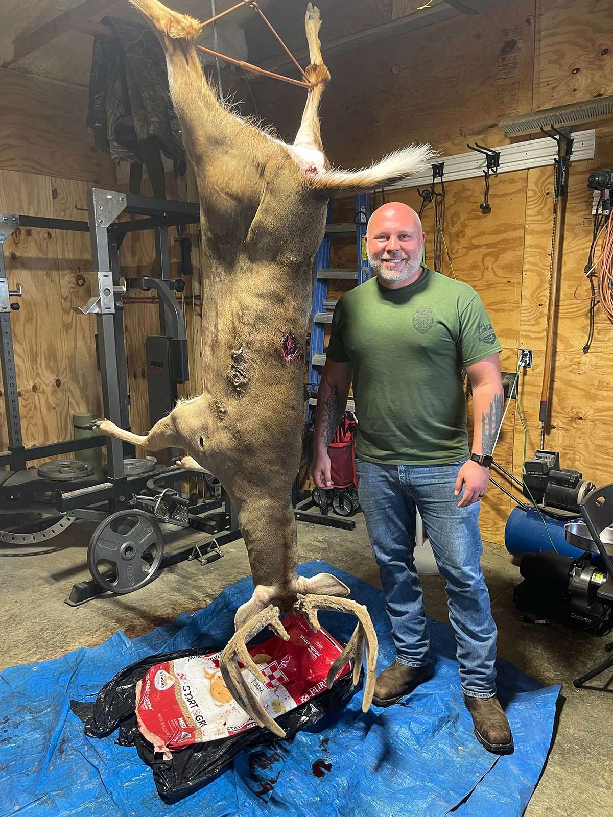 This Estill County buck had a massive body. Image courtesy of Rocco Besednjak