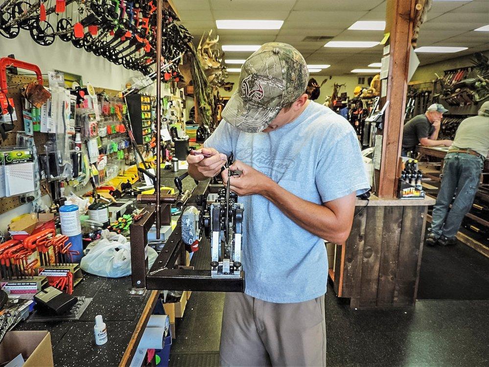 Reputable pro shops don't charge labor for setting up your bow, so long as you purchase it from them and not online. (Darron McDougal photo)