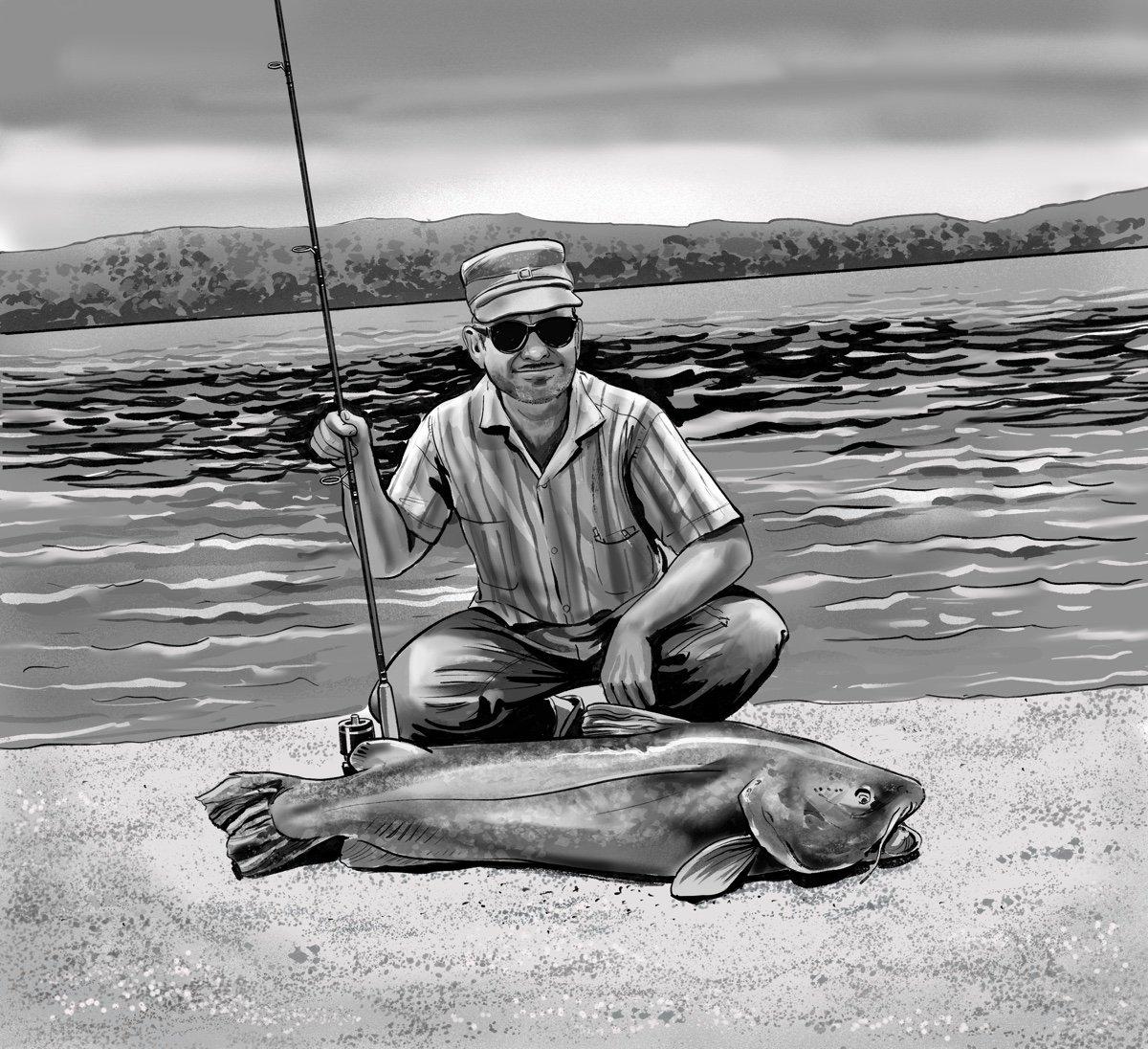 Texas Men Noodle Record-Breaking Catfish