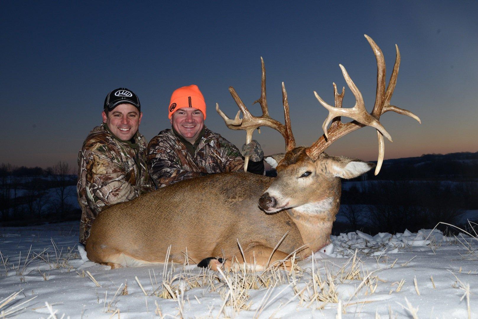 Gabe Adair and Teddy with Teddy's 215-inch 