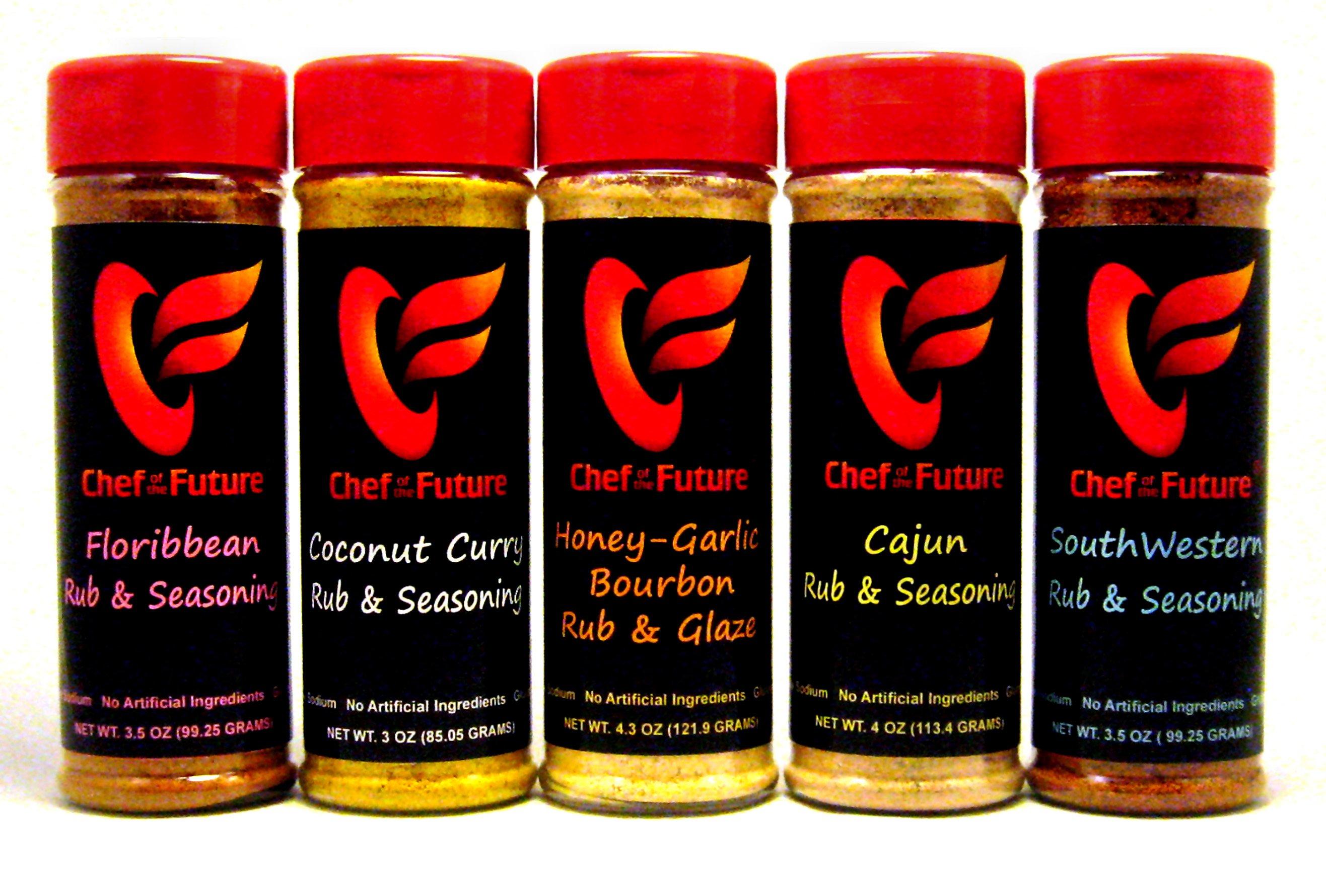 The Chef of the Future line of seasonings are low on salt and high on flavor.