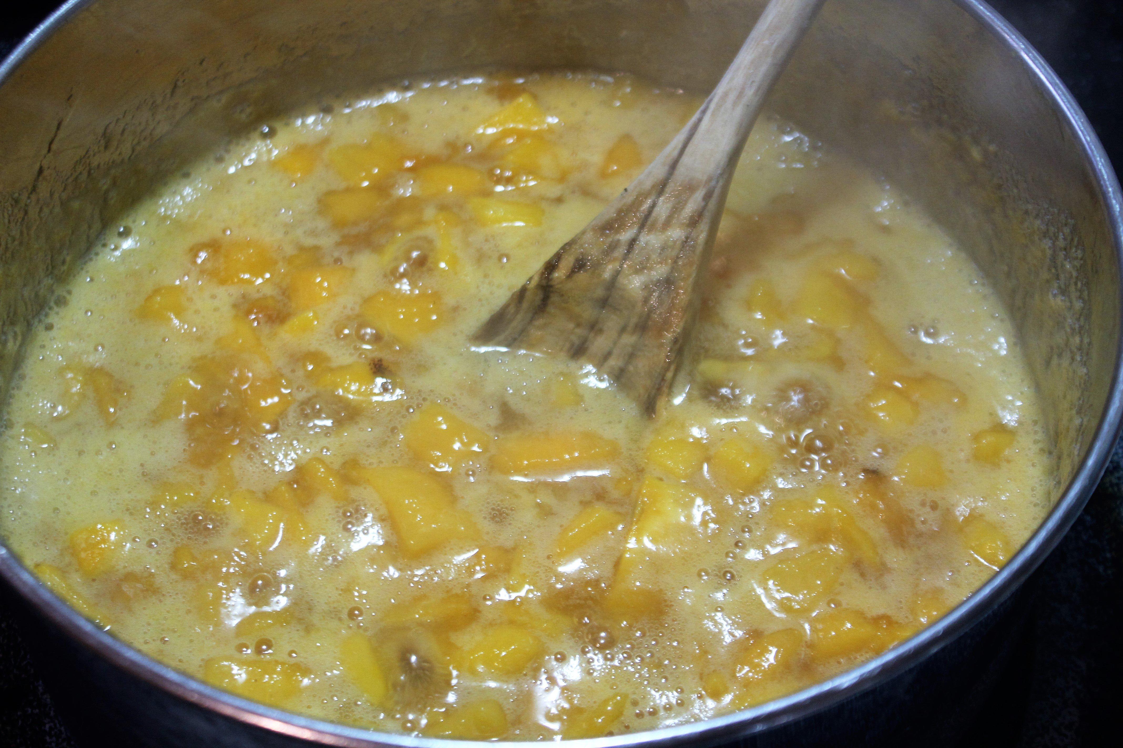 Simmer the filling before adding it to the Dutch oven.