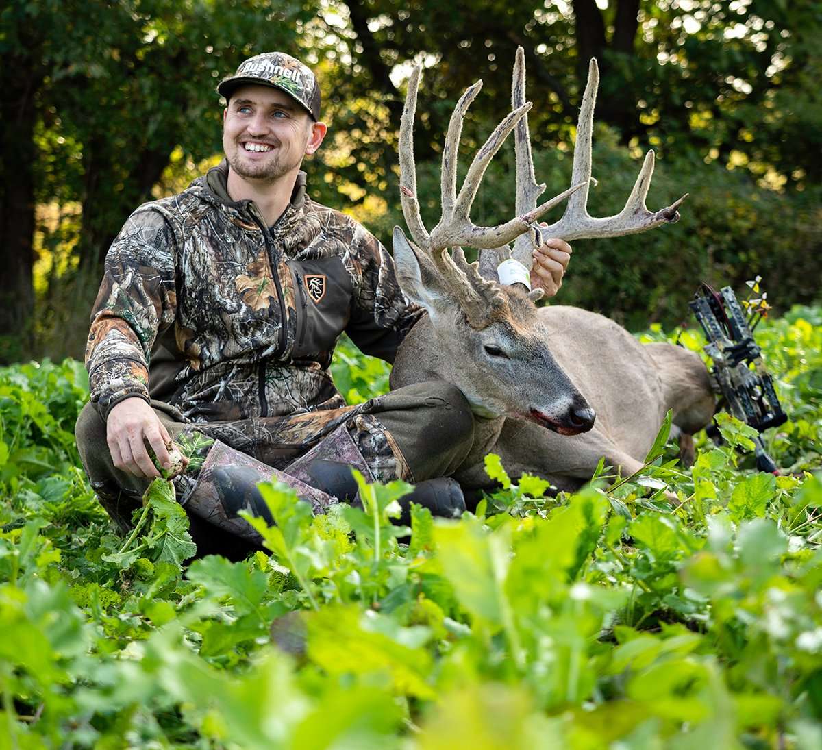 Josh Sparks with his Iowa monster, still holding velvet in October. 