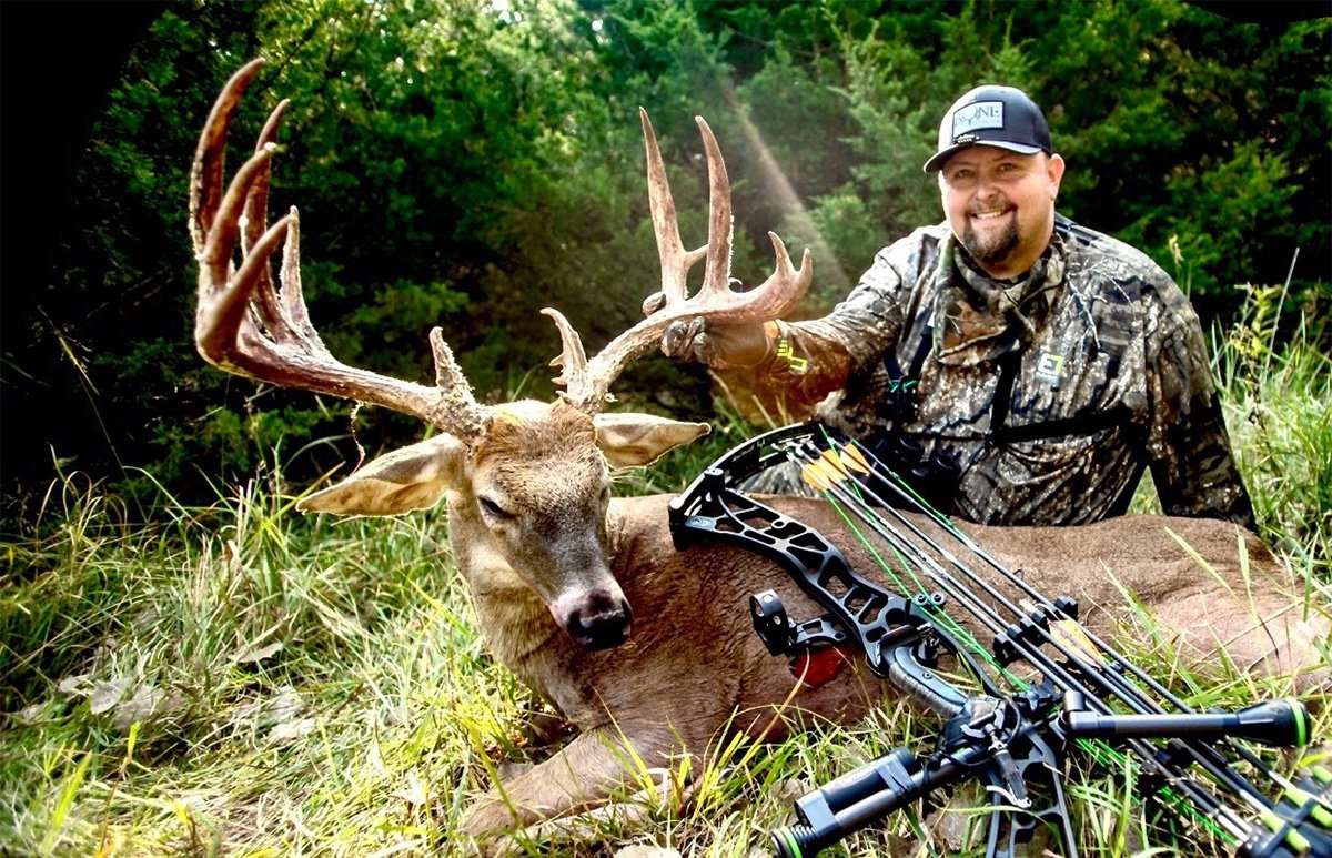 Bone Collector's Travis T-Bone Turner tagged this bruiser on a property he purchased and managed. (Bone Collector photo) Bone Collector's Travis T-Bone Turner tagged this bruiser on a property he purchased and managed. (Bone Collector photo)