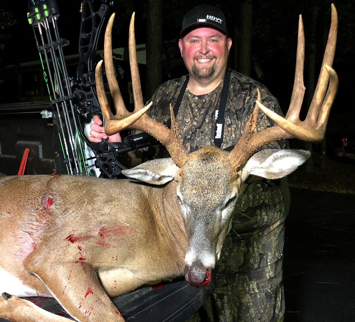 Back in Georgia, this nice buck was known to roam, so T-Bone went after him first. (Bone Collector photo)