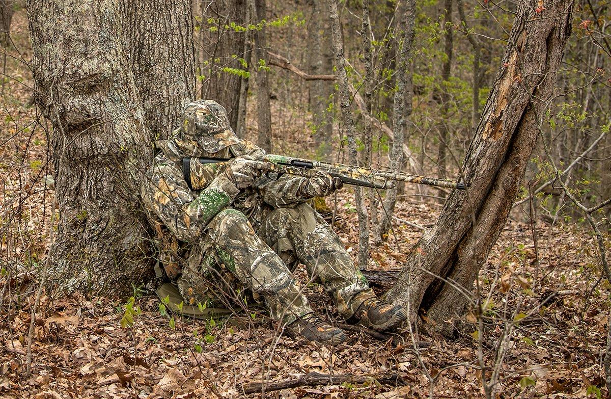 A good seat cushion or chair is vital to sitting patiently while turkey hunting. Image by Bill Konway