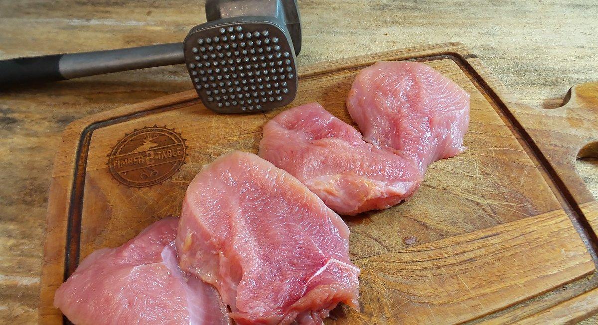 Slice the turkey breast across the grain for tenderness.