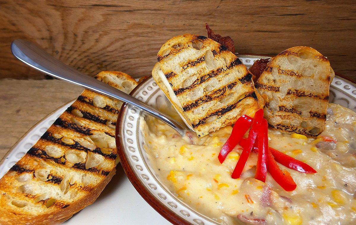 Serve the Wild Turkey Corn Chowder with your favorite hot sandwich to make it a meal.