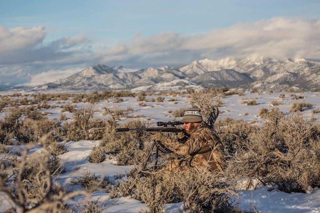 Use good camo to match yourself to the terrain. MAX-1 XT is a great choice for that. (Banded photo)