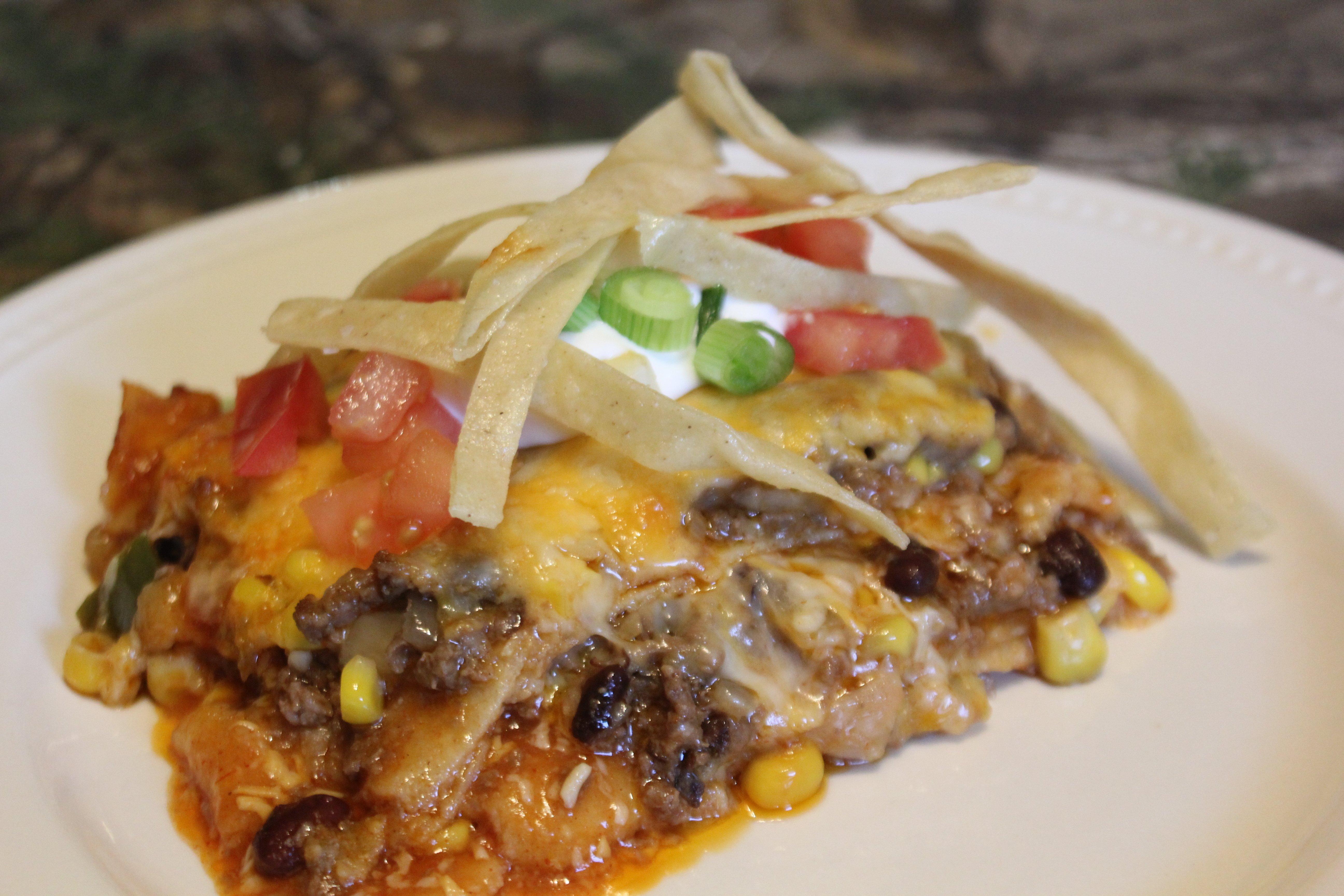 Top with sour cream, tomatoes, onions, crispy tortilla strips, or anything else you like.