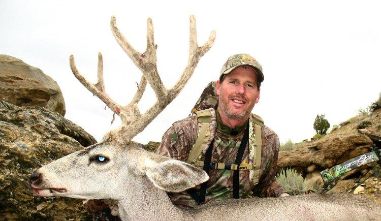 The reward of the early season -- a velvet-antlered buck taken after a long and careful stalk. (Patrick Meitin photo)