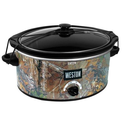 The Weston Realtree slow cooker will have a piping hot meal ready when you come home from your hunt. Photo Credit Weston