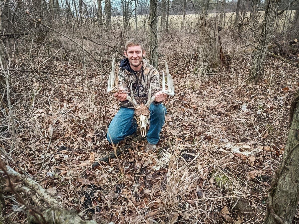 Wilson Royer wishes he had located the buck sooner, but at least he found closure. Image courtesy of Wilson Royer