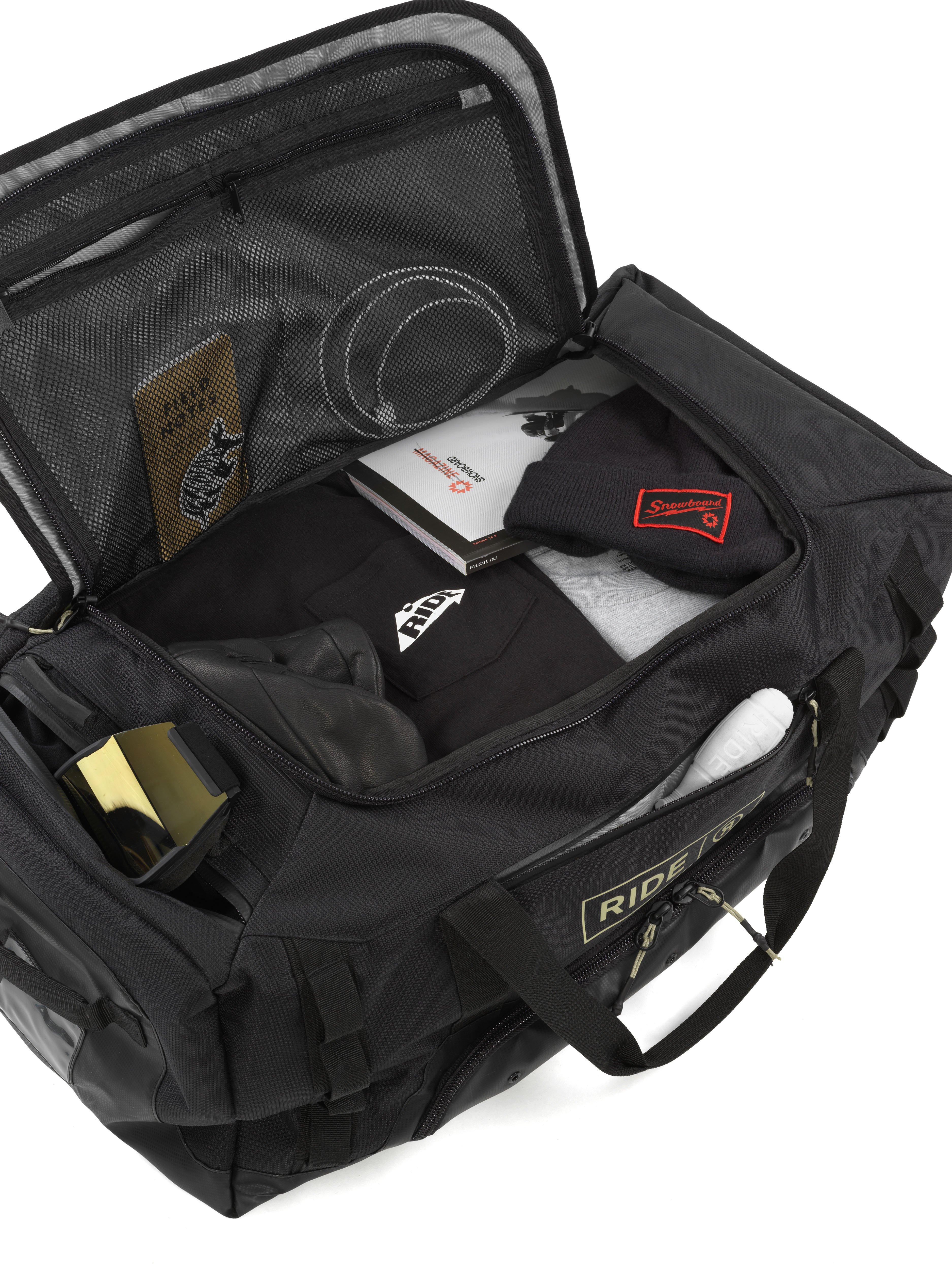Ride Snowboard co. Ride Duffle Bag- Black - スノーボード