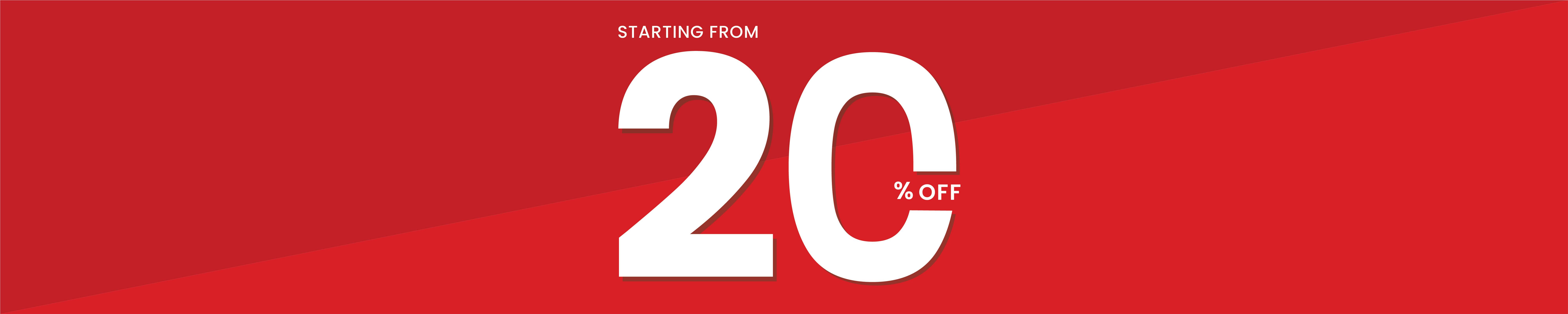 20 percent off end of year sale 2025
