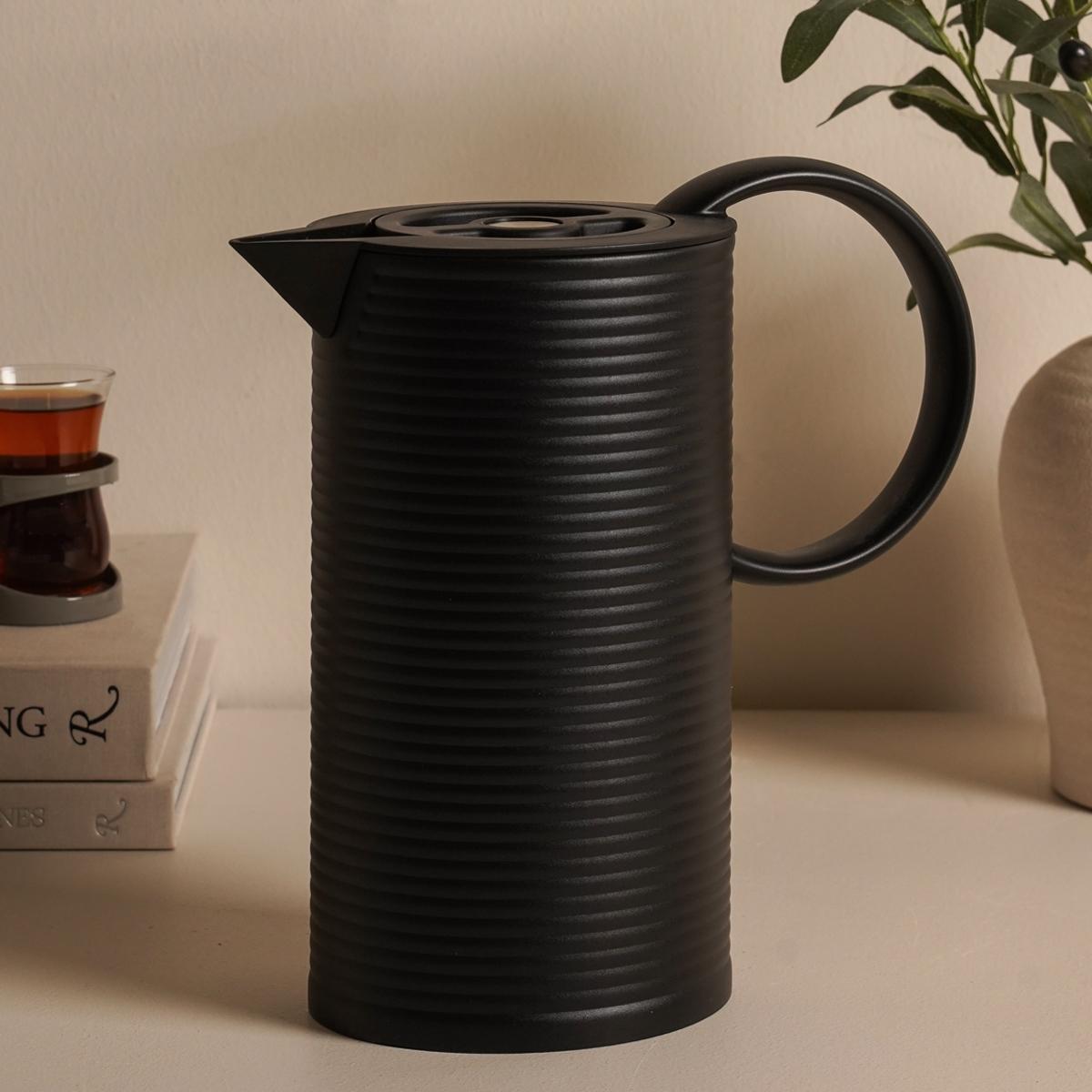 Ribbed Tea Server Black 1.0 Litre in Kuwait | Buy Online | safathome.com