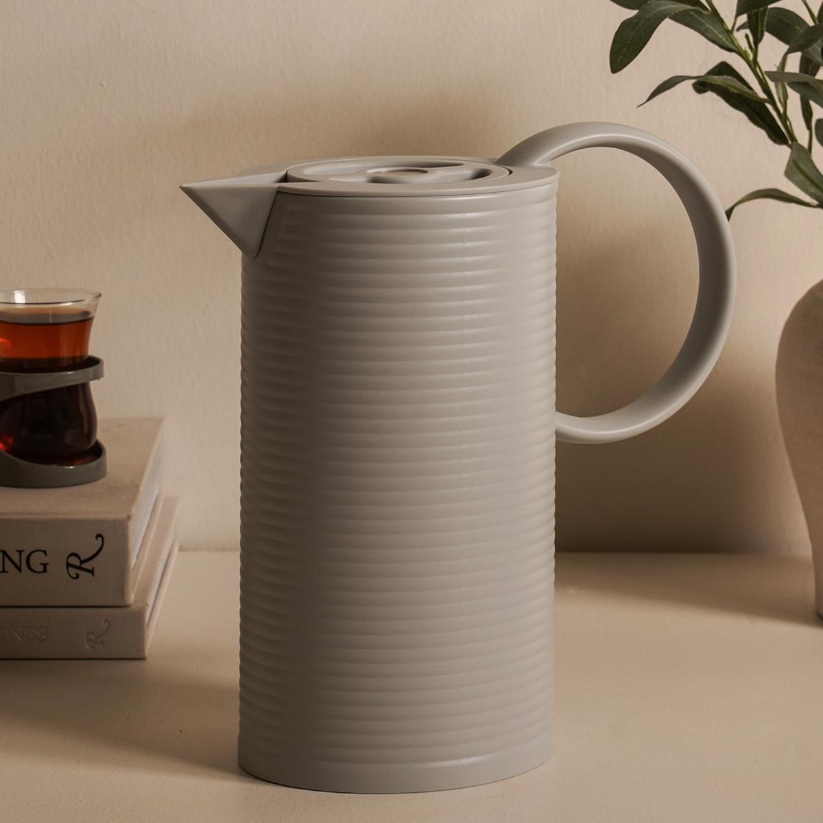 Ribbed Tea Server Grey 1.0 Litre in Kuwait | Buy Online | safathome.com