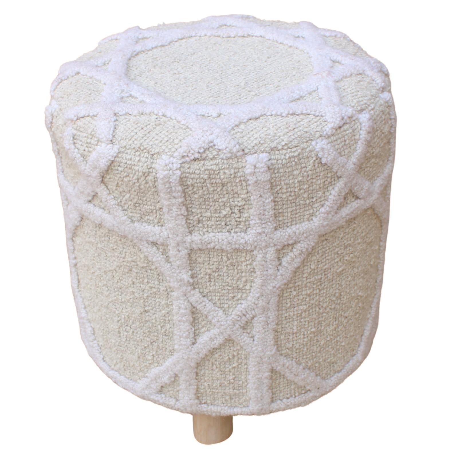 Cane Stool Cream 45 X 45 cm in Kuwait | Buy Online | safathome.com
