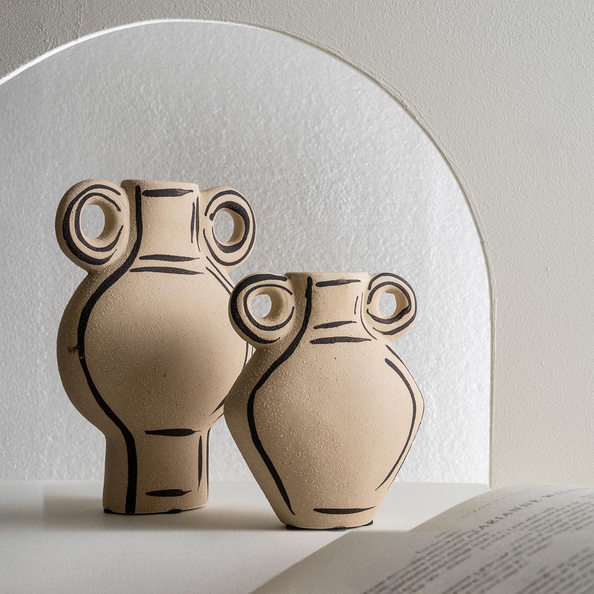 Barry Dolomite Vase Beige 13X6X18.8 cm in Kuwait | Buy Online ...