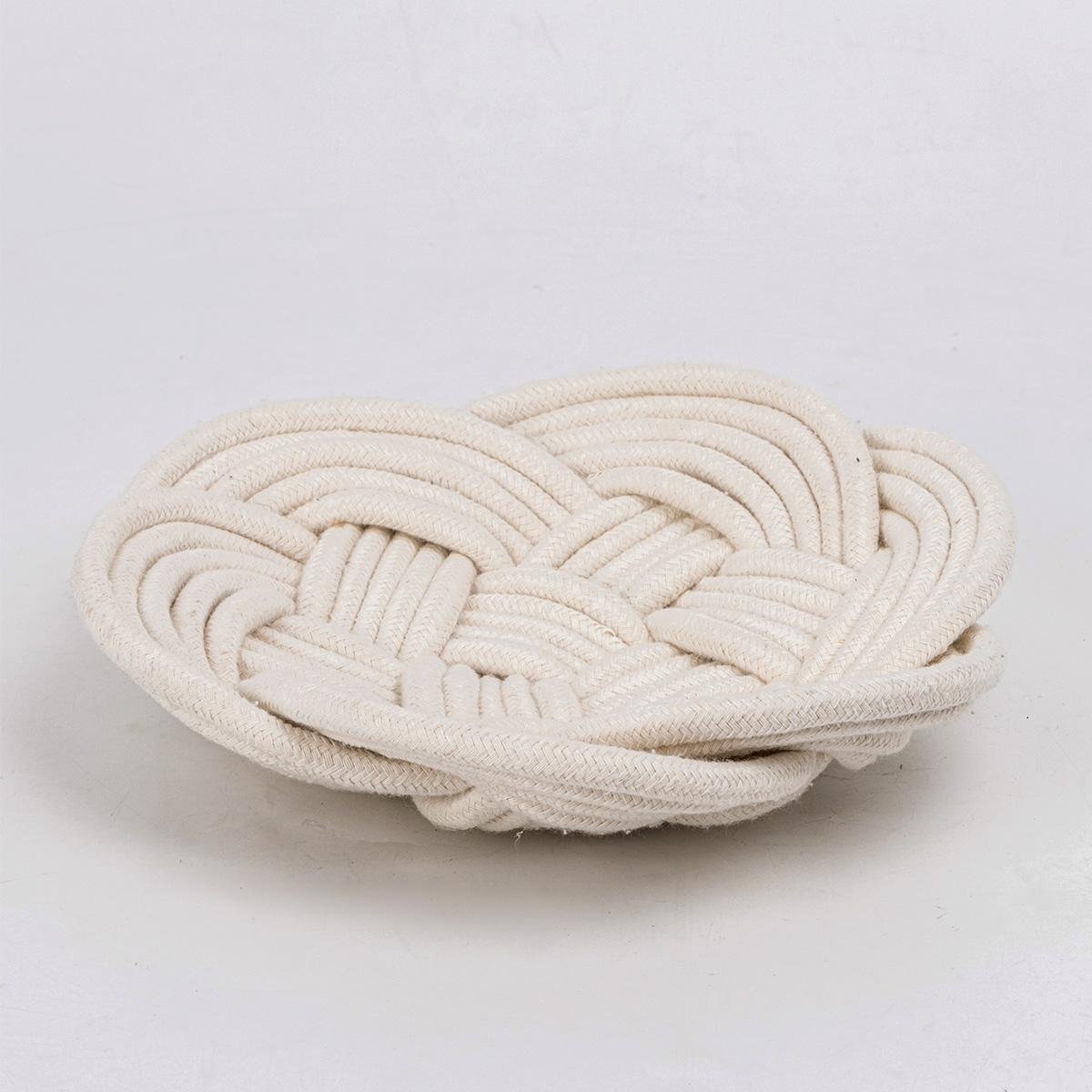 Florie Cotton Rope Plate White 22X22X10 cm in Kuwait | Buy Online ...
