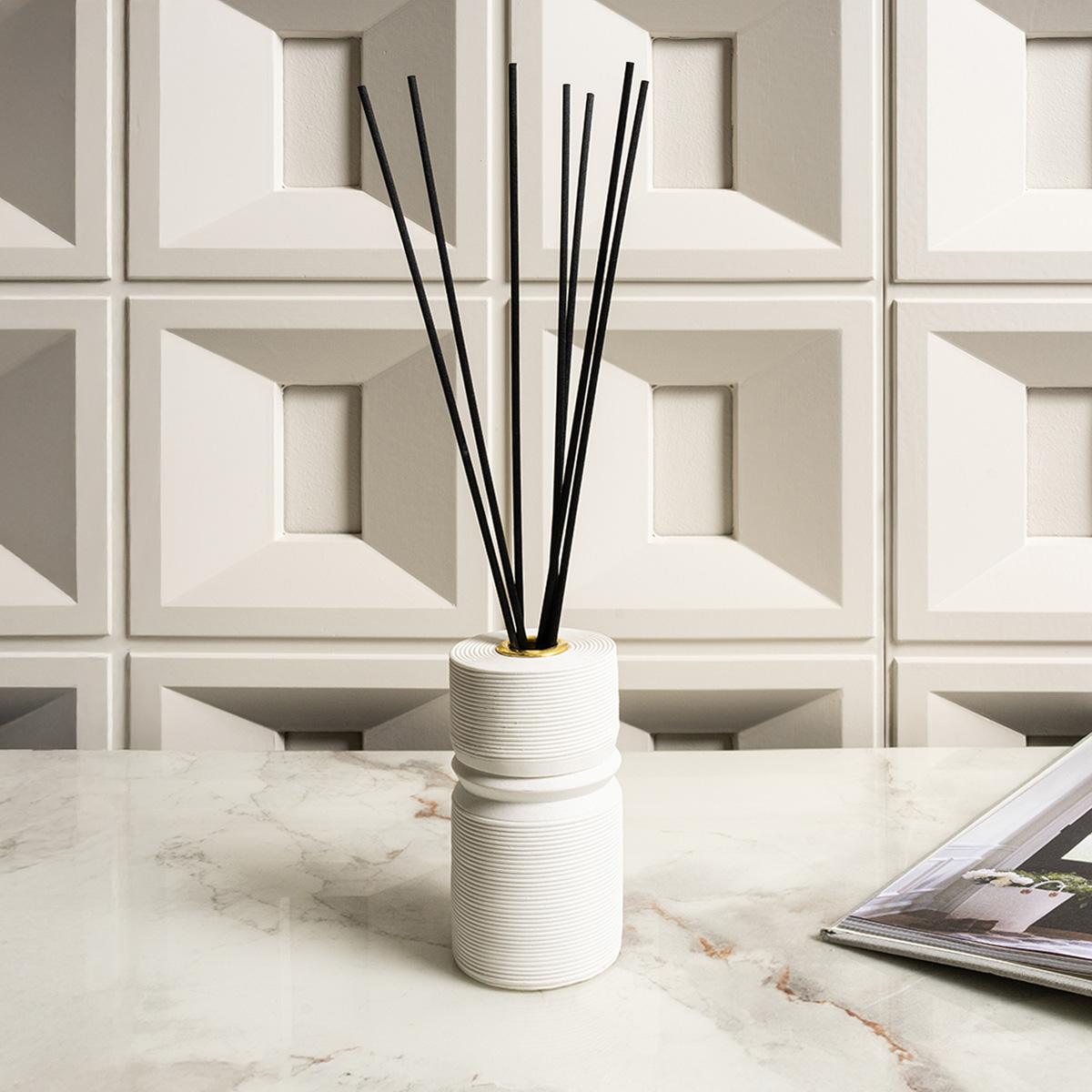 Pillar Perfume Diffuser White 6X6X12 cm in Kuwait | Buy Online ...