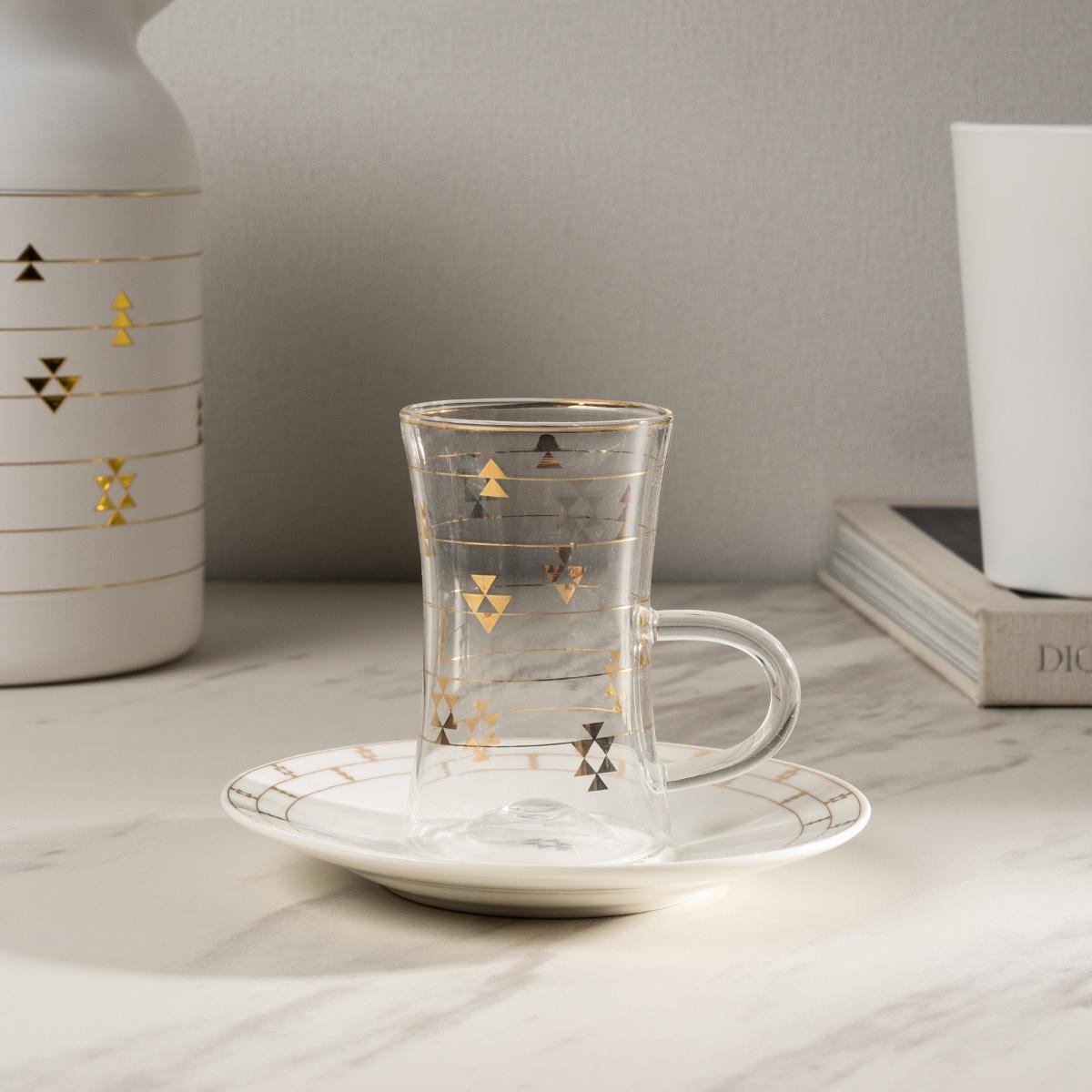 Structure New Bone Istikana Set 6Pcs Gold/Silver in Kuwait | Buy Online ...