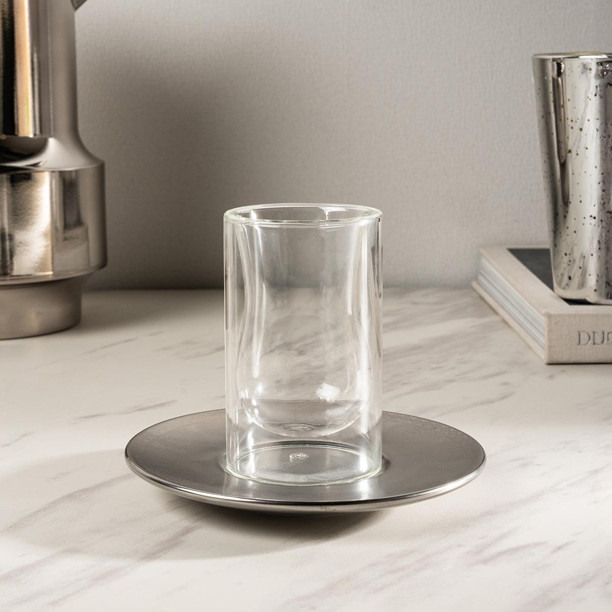 Nashil Ceramic Istikana Set 6Pcs Silver in Kuwait | Buy Online ...
