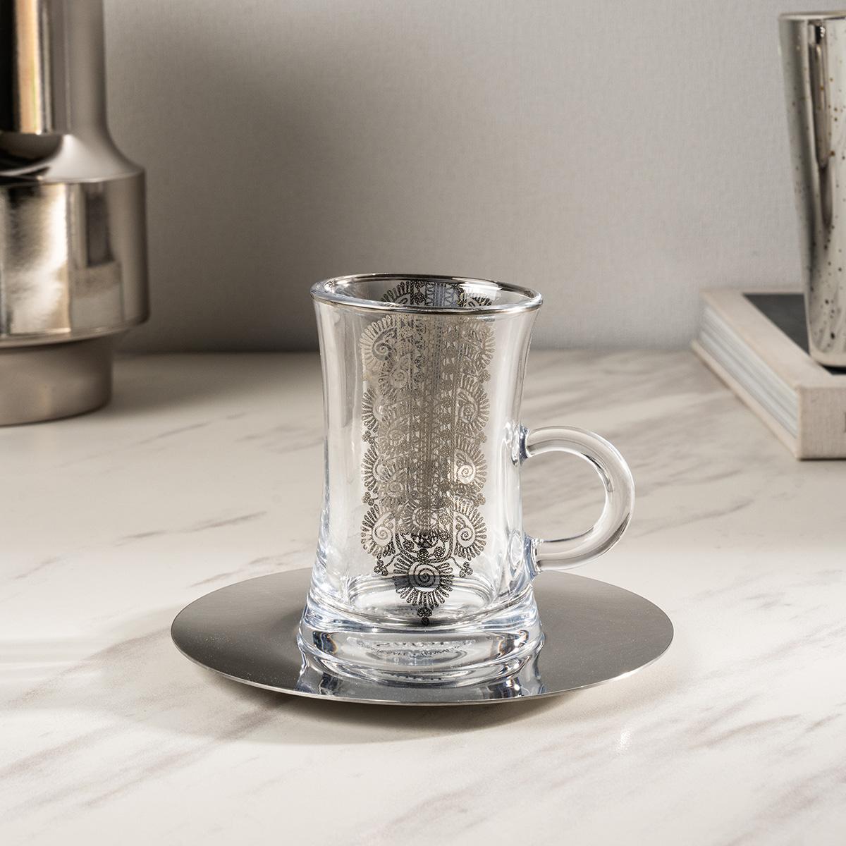 Nashil Metal Istikana Set 6Pcs Silver in Kuwait | Buy Online ...