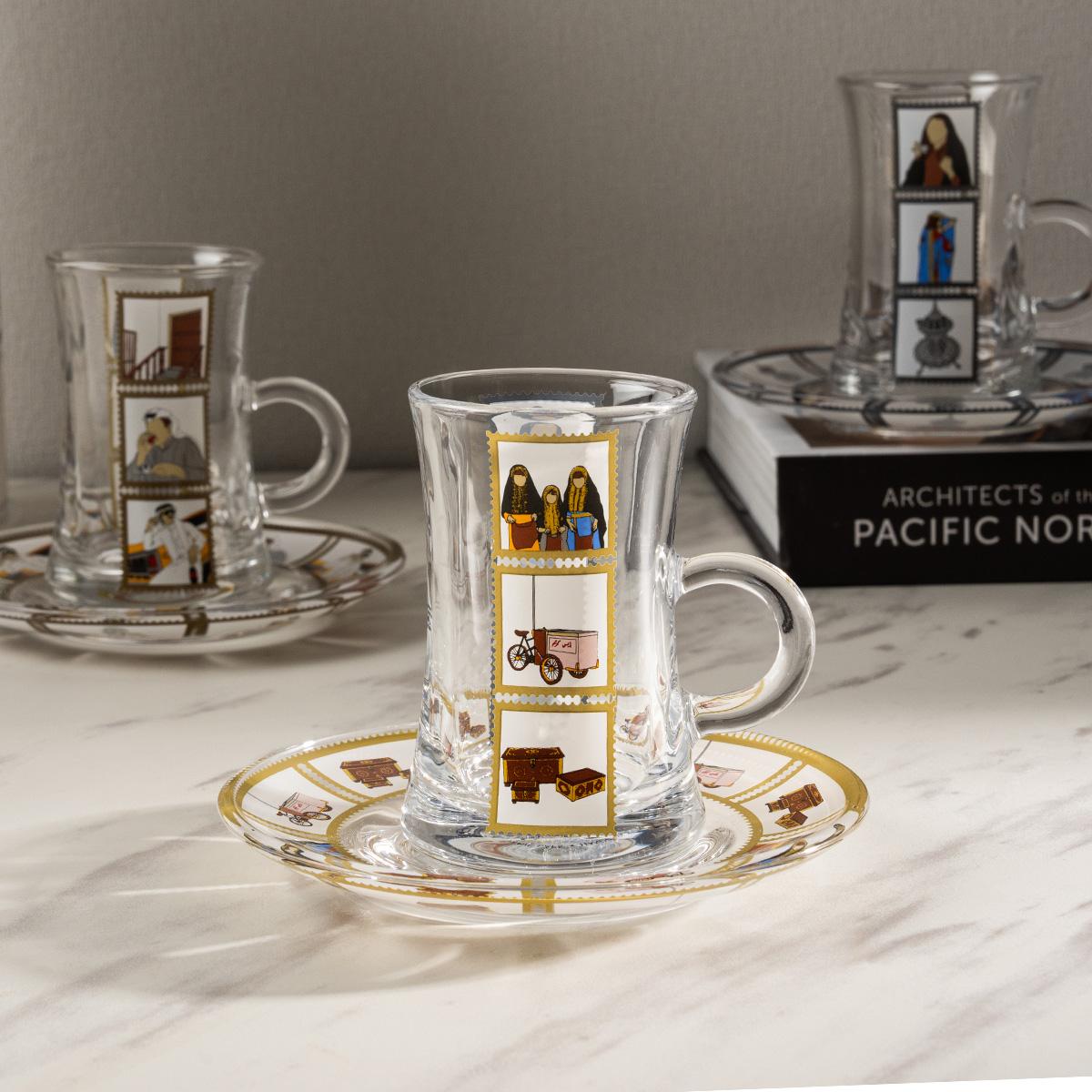 Ajyal Glass Istikana Set 6Pcs Multicolor in Kuwait | Buy Online ...