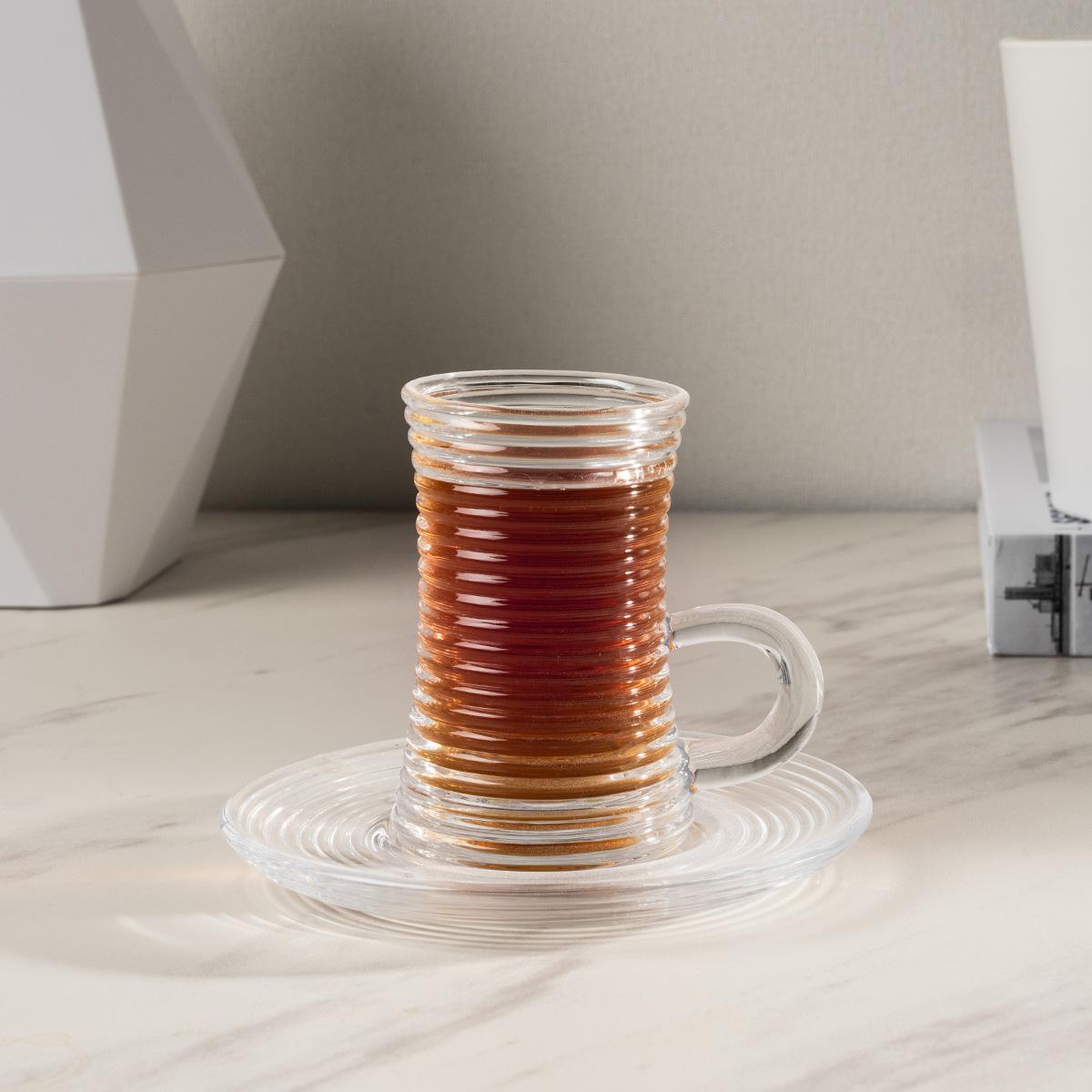 Futooh Glass Istikana Set 6Pcs Clear in Kuwait | Buy Online | safathome.com