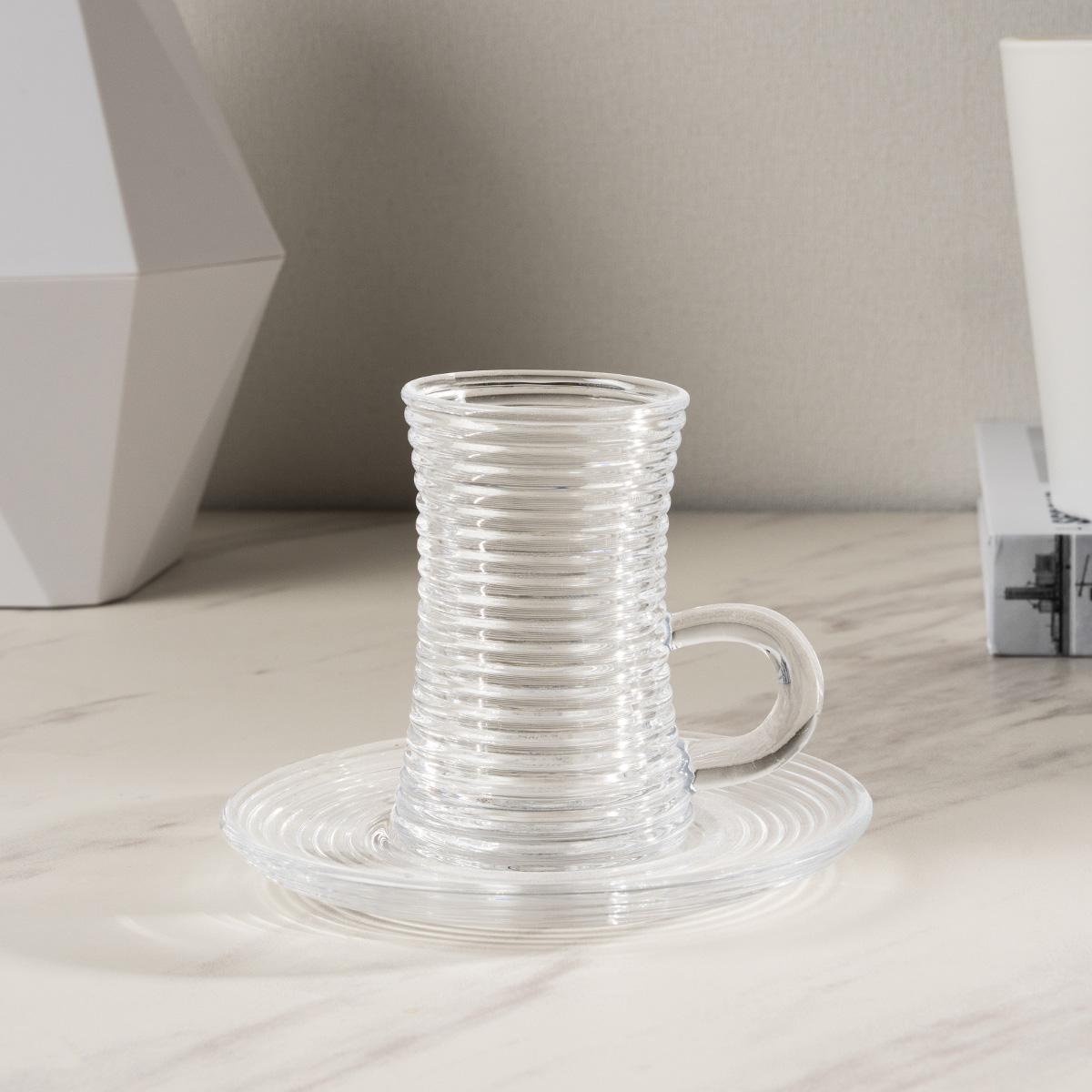 Futooh Glass Istikana Set 6Pcs Clear in Kuwait | Buy Online | safathome.com