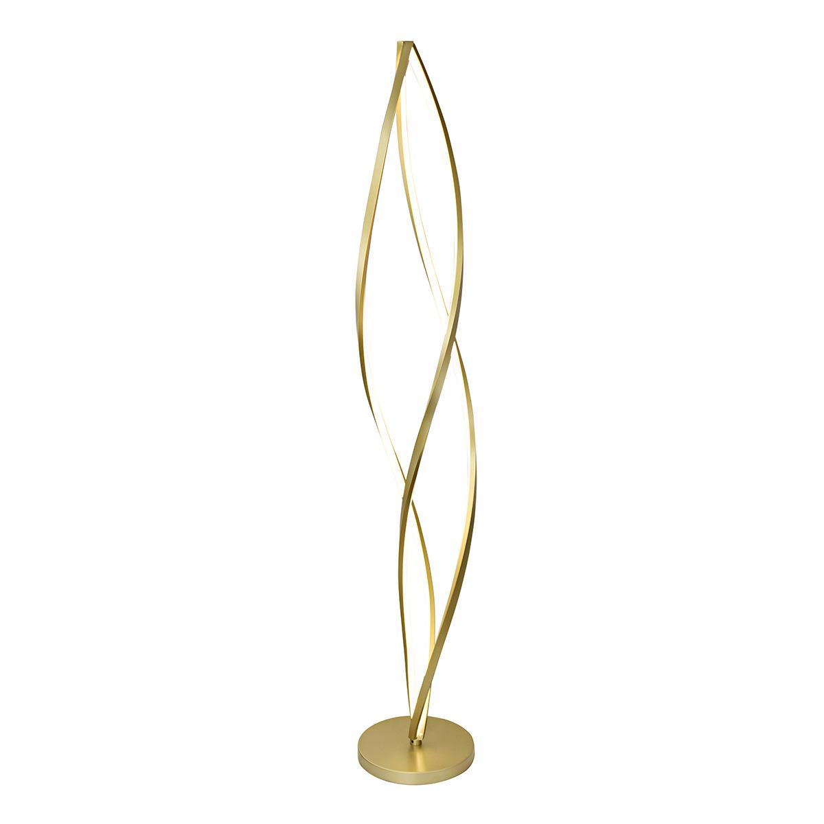 Orb LED Floor Lamp Gold Height 130 cm in Kuwait | Buy Online ...