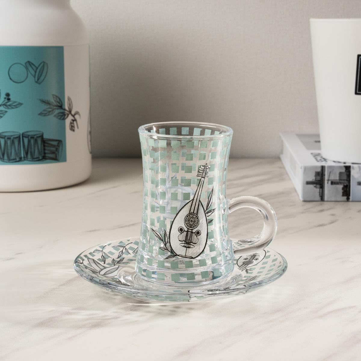 Musica Istikana Set 6Pcs Blue/Green in Kuwait | Buy Online | safathome.com