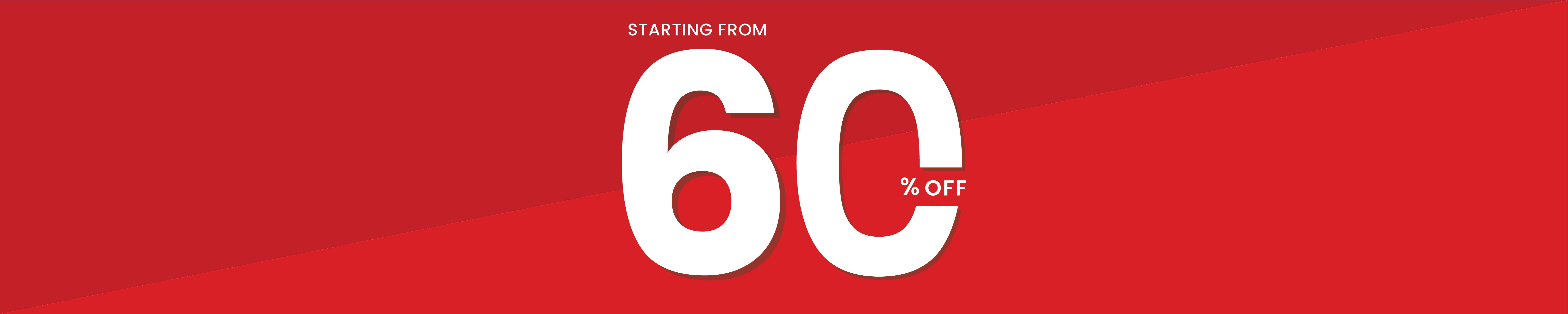 60 percent off end of year sale 2025