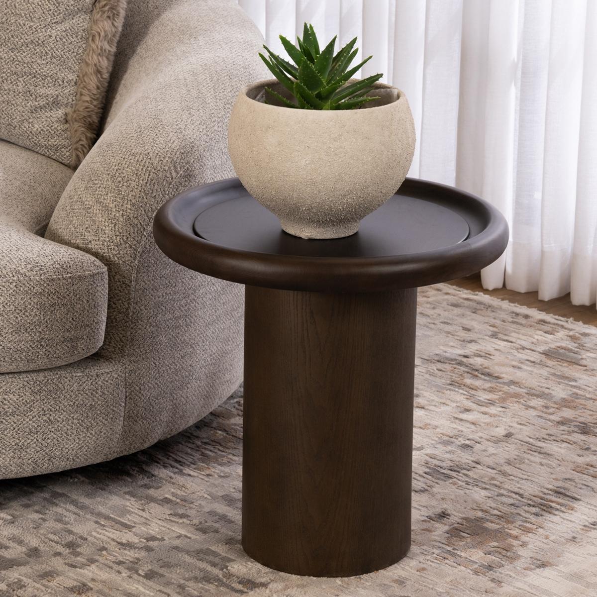 Maya Side Table Dark Brown in Kuwait | Buy Online | safathome.com