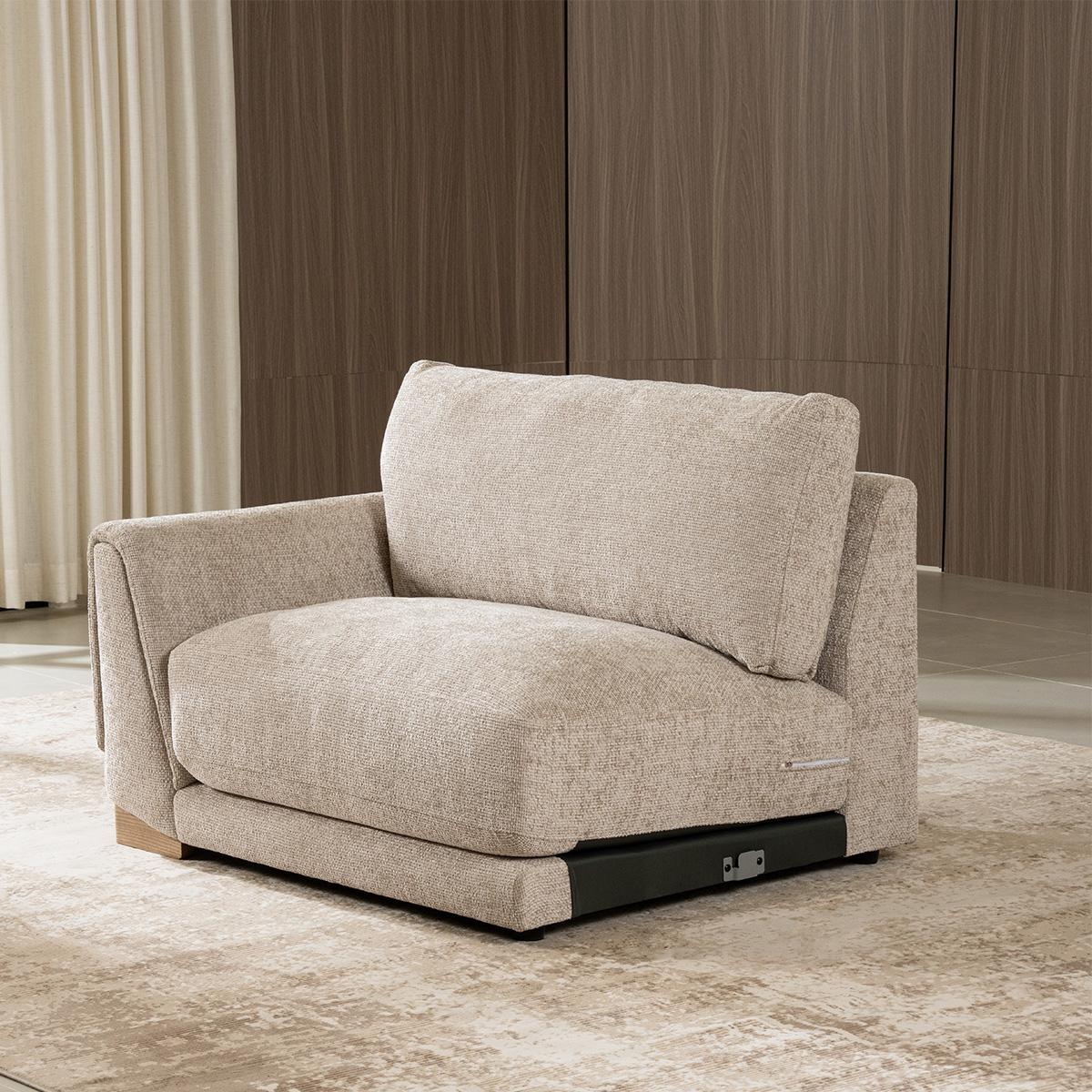 Timo 1.5 Seater Left Arm Sofa Brown in Kuwait | Buy Online | safathome.com