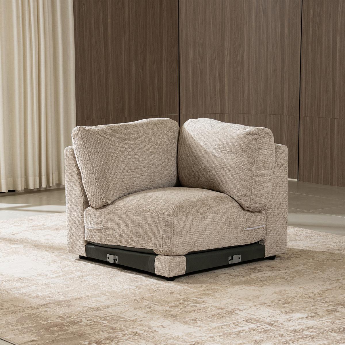 Timo Wedge Sofa Brown in Kuwait | Buy Online | safathome.com