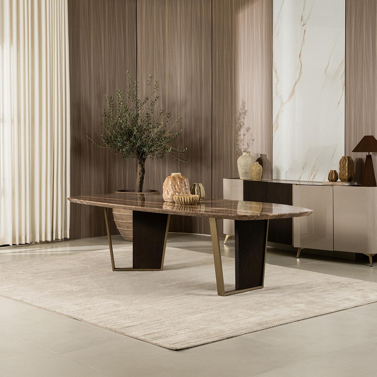 Divon 10-Seater Dining Table Beige in Kuwait | Buy Online | safathome.com