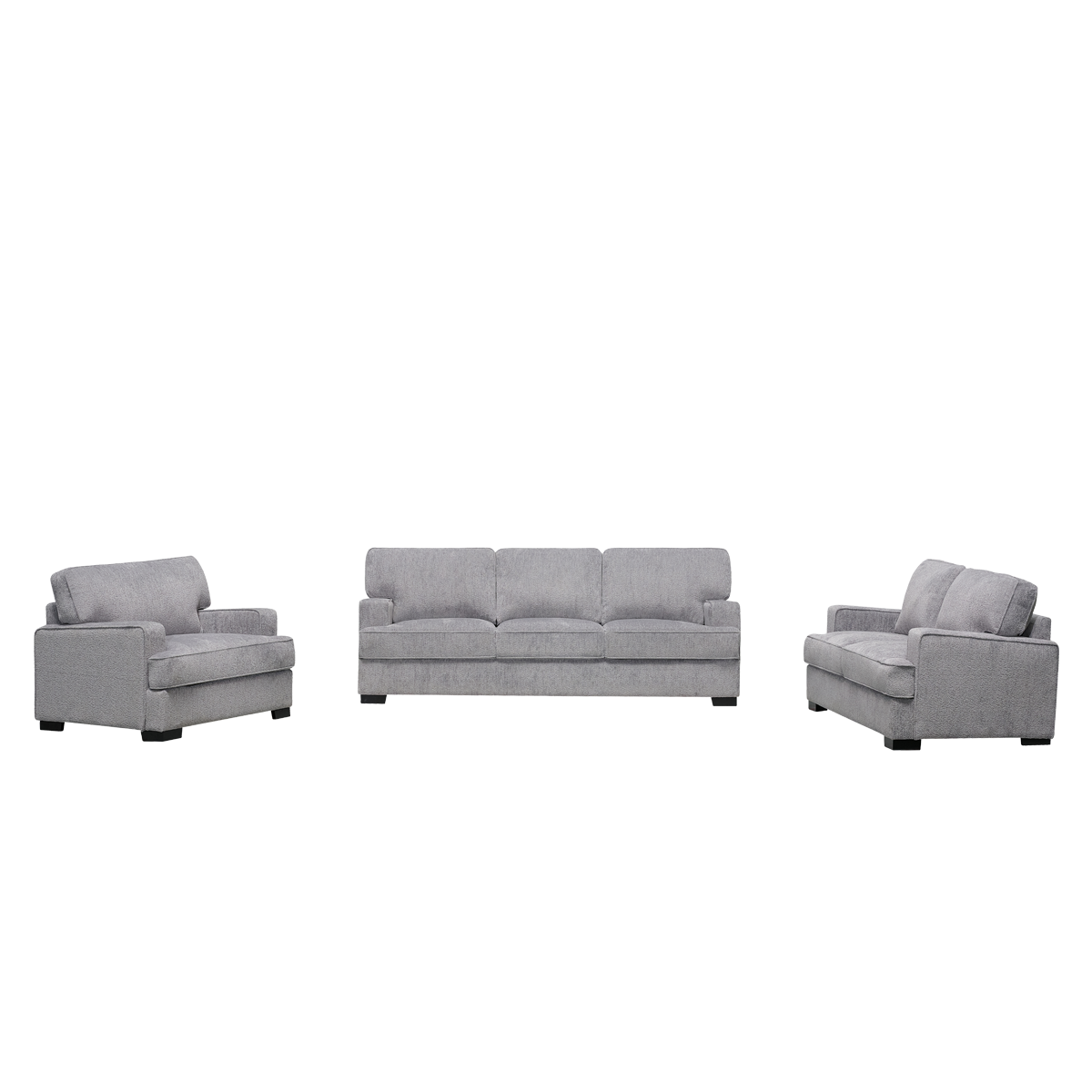 Fiona 3+2+1 Seater Sofa Set Light Grey in Kuwait | Buy Online ...