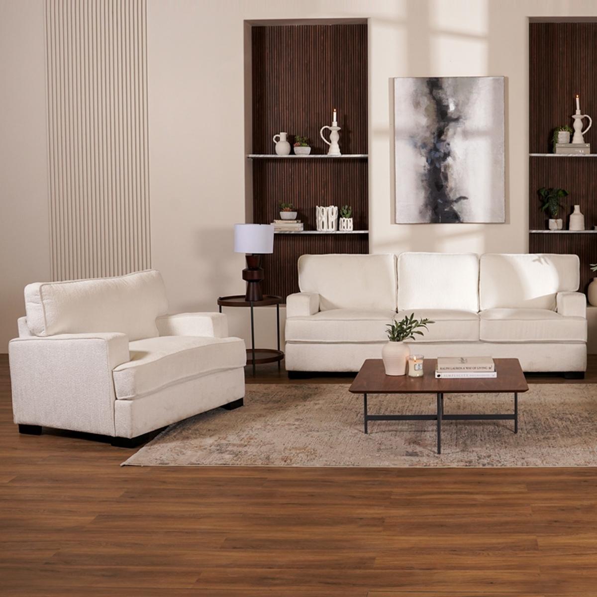 Fiona 3+2+1 Seater Sofa Set Off White in Kuwait | Buy Online ...