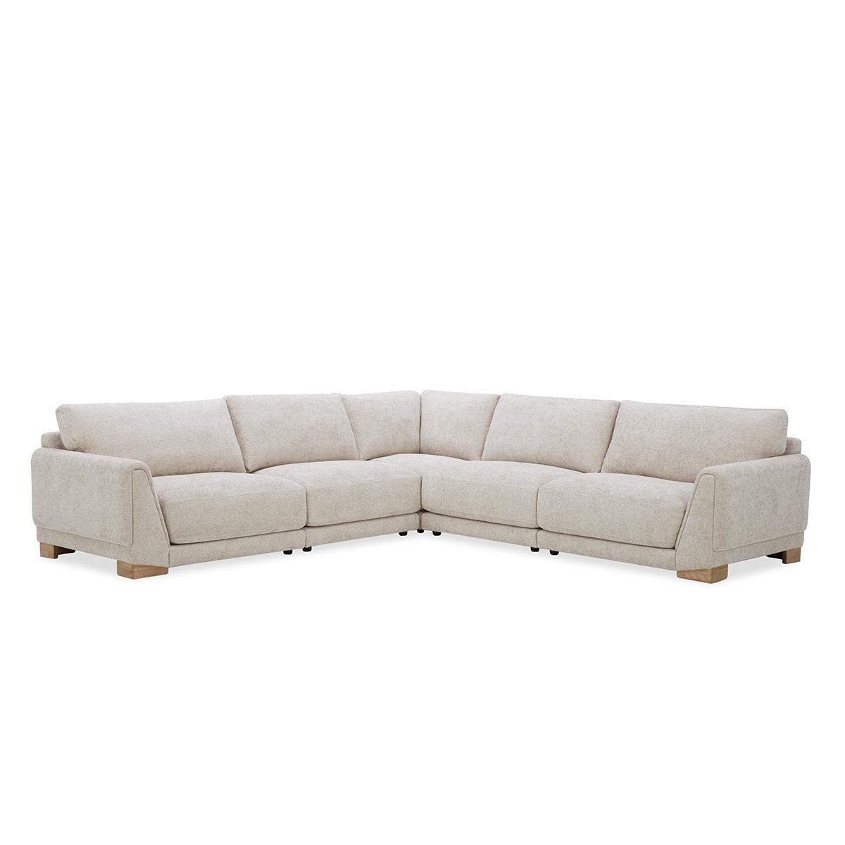 Timo 5-Seater Corner Sofa Brown in Kuwait | Buy Online | safathome.com