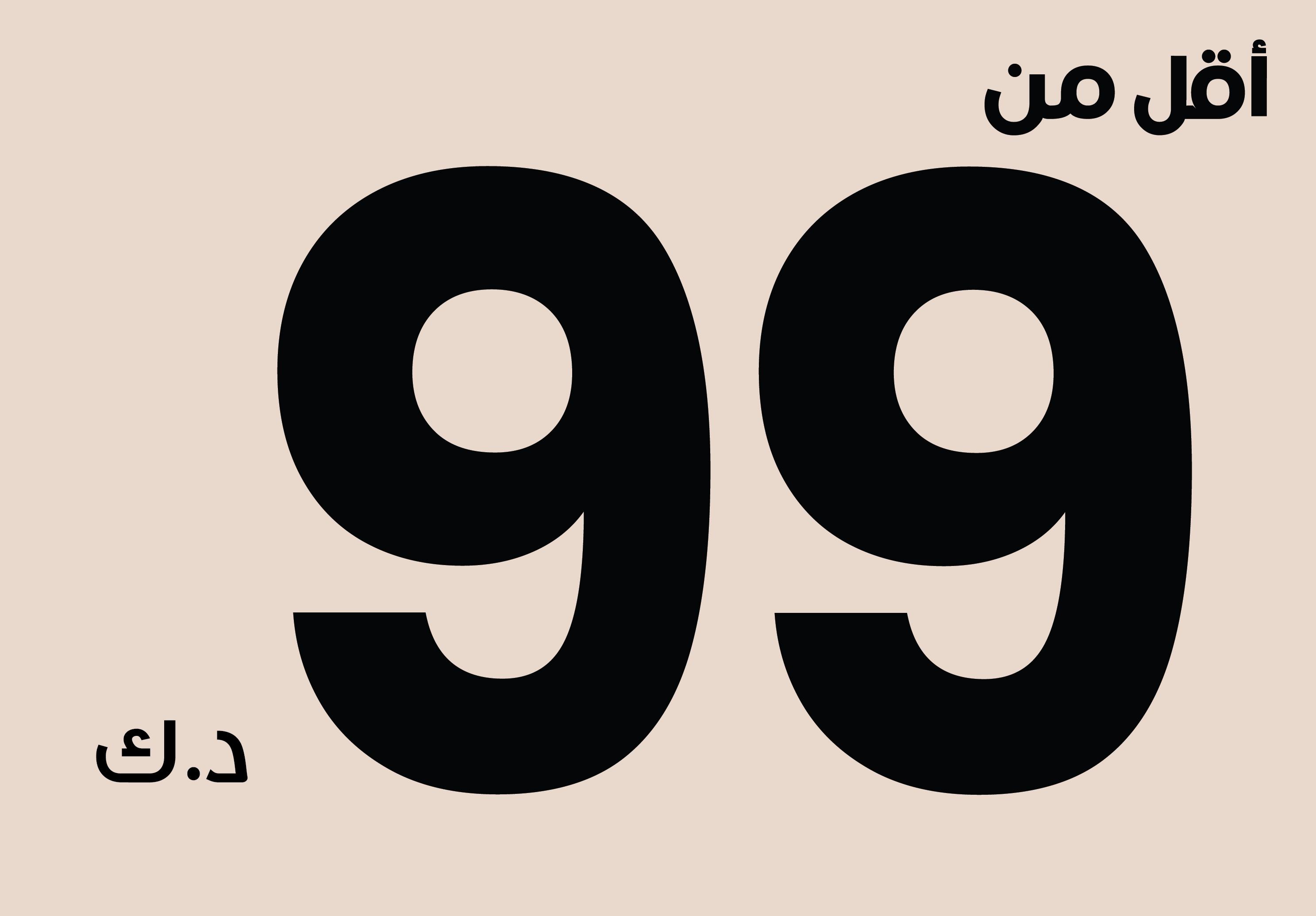 Below 99 KD
