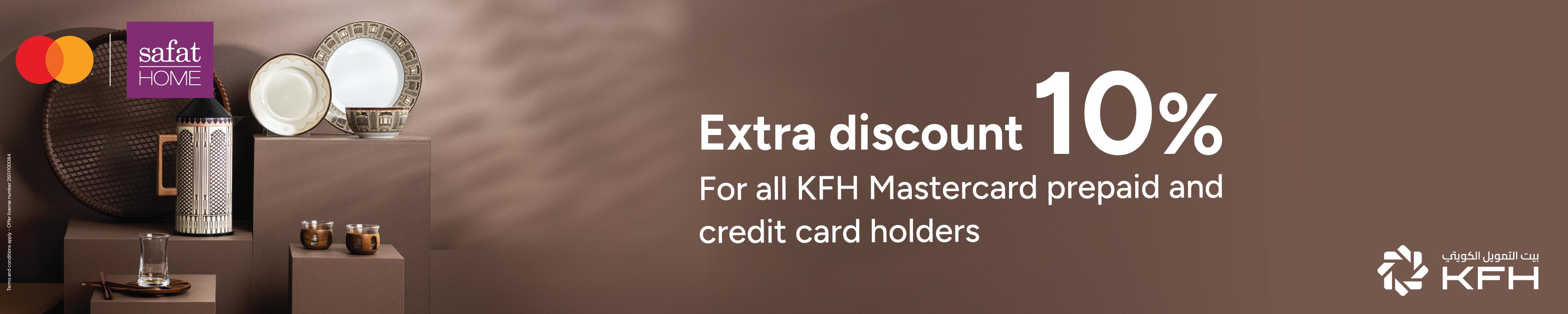 KFH 10% off on all mastercards