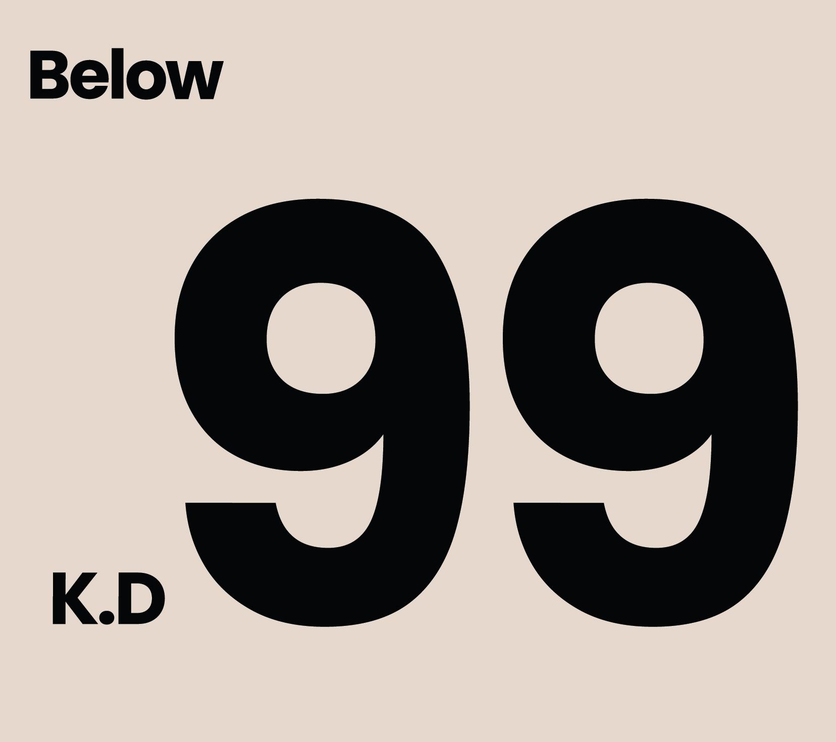 Below 99KD